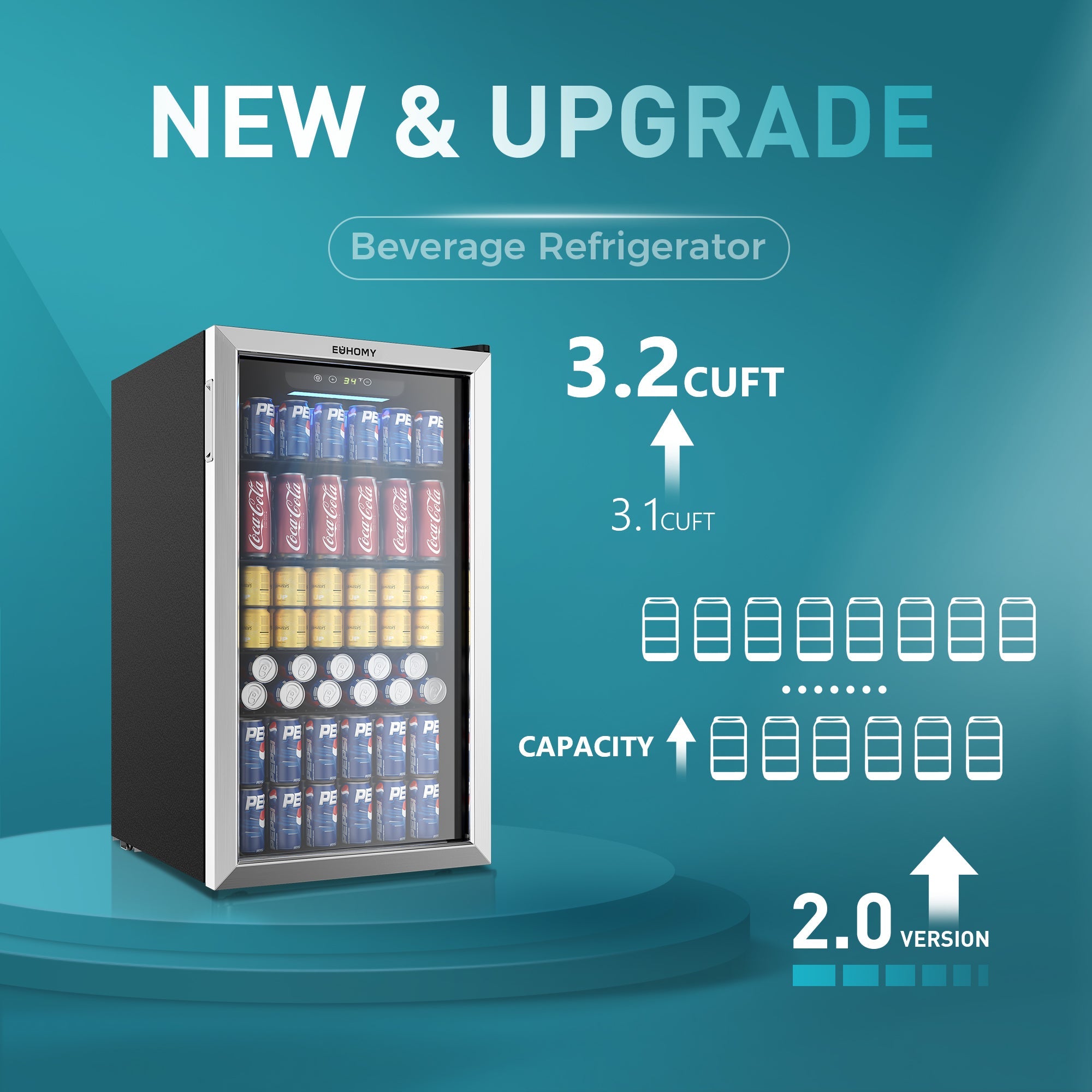 Euhomy Fizz 110 Beverage Refrigerator